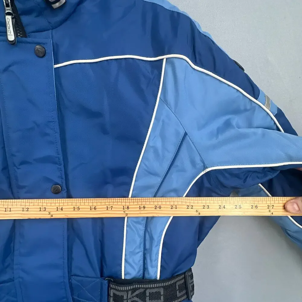 VTG Y2K Choko Trail Star Ski Jacket Womens L Blue Snowmobile Gorpcore Snowboard